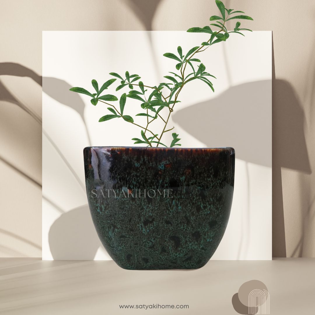 Earthy Tone Ceramic Planter