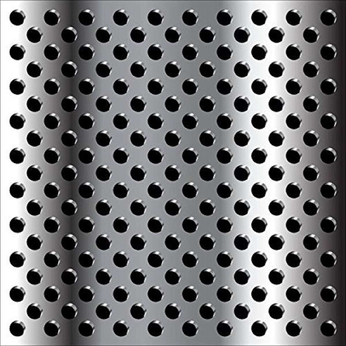 Stainless Steel Perforated Dustbin for Home and Office Use (Silver) - Pack of 3