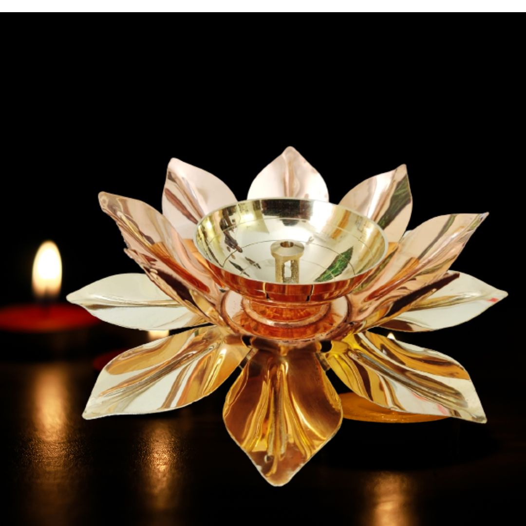 Lotus Diya for Puja Kamal Patti Flower Shaped