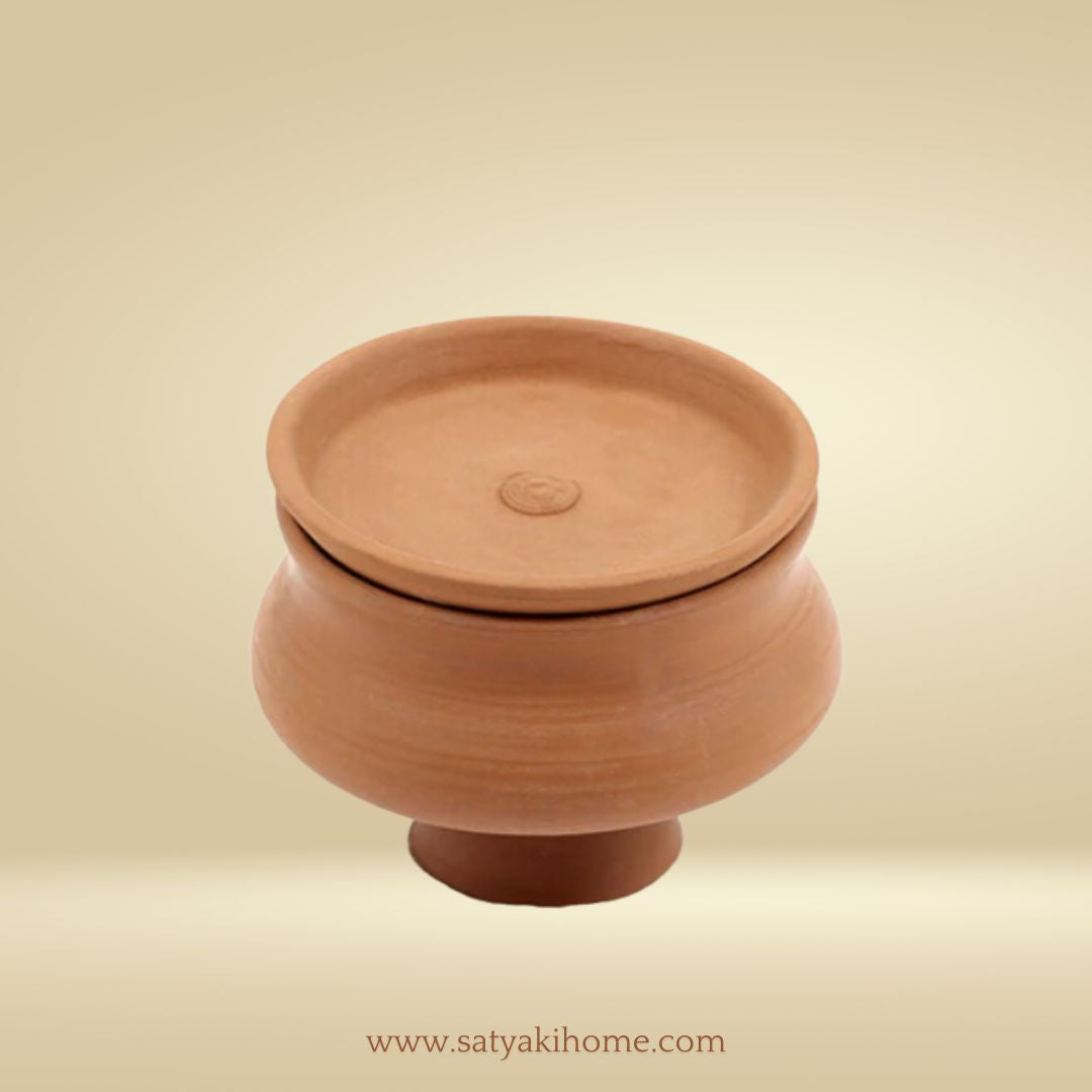 Satyaki Terracotta Belly Pot Candle |Set Of 1