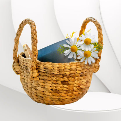 U-Shaped Water Hyacinth Basket | Gift Hamper | MultiPurpose Basket | Pack Of 1