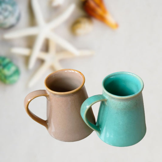 Combo of Pastel Peach & Sea Green Mug | Set of 2 Mugs