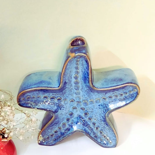 Blue Ocean Starfish Antique Vase