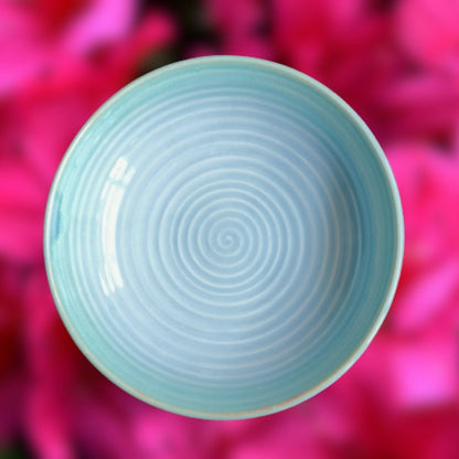 Paris Blue Green Wide Mouth Bowl | Set of 1