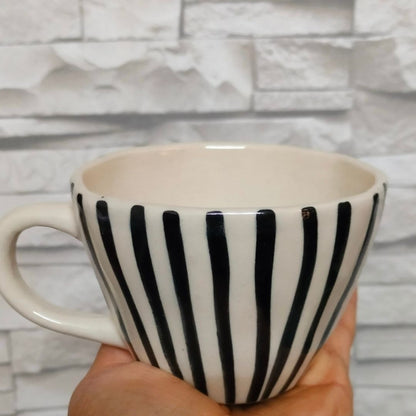 Zebra Stripe Cup & Plate Combo Set