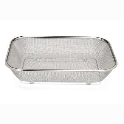 Stainless Steel Rectangular Fruit Vegetable Stariner Basket