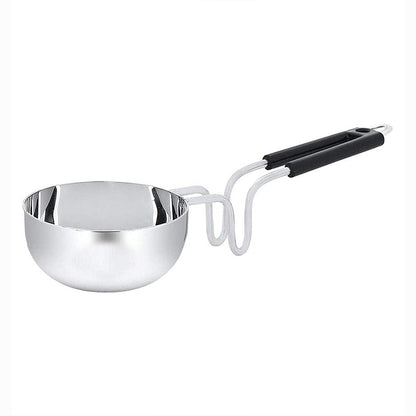 Stainless Steel Tadka Pan with Handle | Silver | 250 ml |