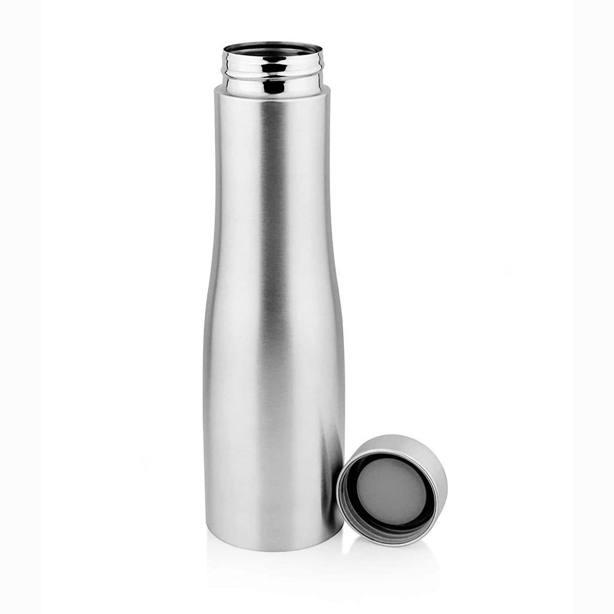 Stainless Steel Silver Water Bottle, 1000 ml, Silver