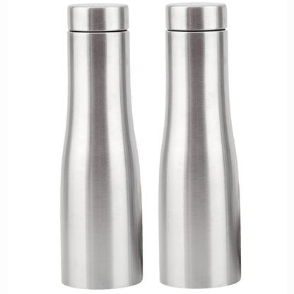 Stainless Steel Silver Water Bottle, 1000 ml, Silver