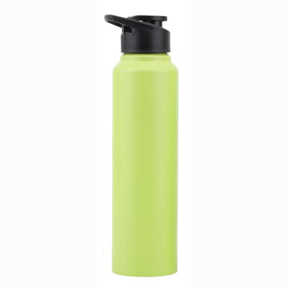 Stainless Steel Lemon Yellow Water Bottle, 1000 ml, Silver