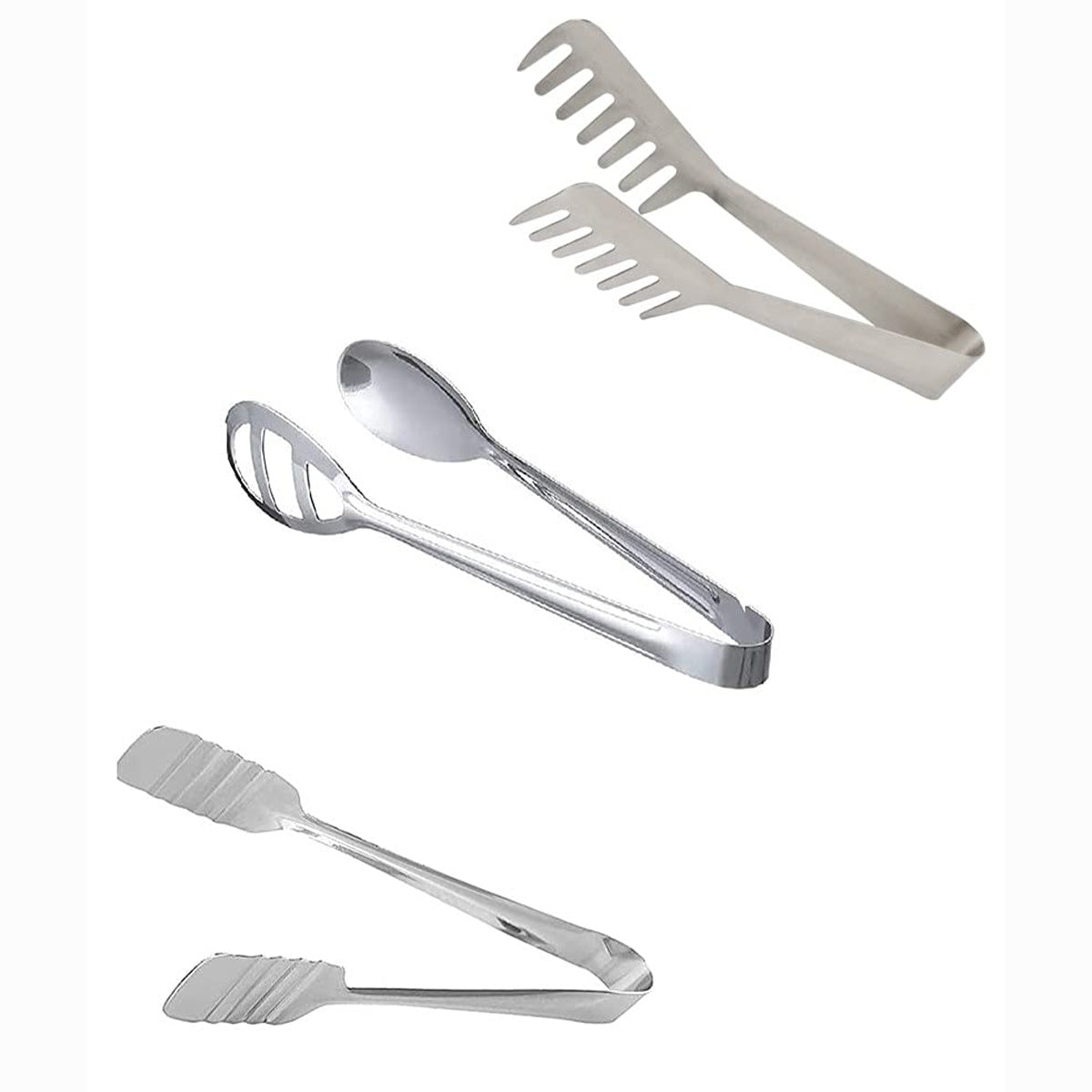 Stainless Steel Cooking and Serving Tong Set