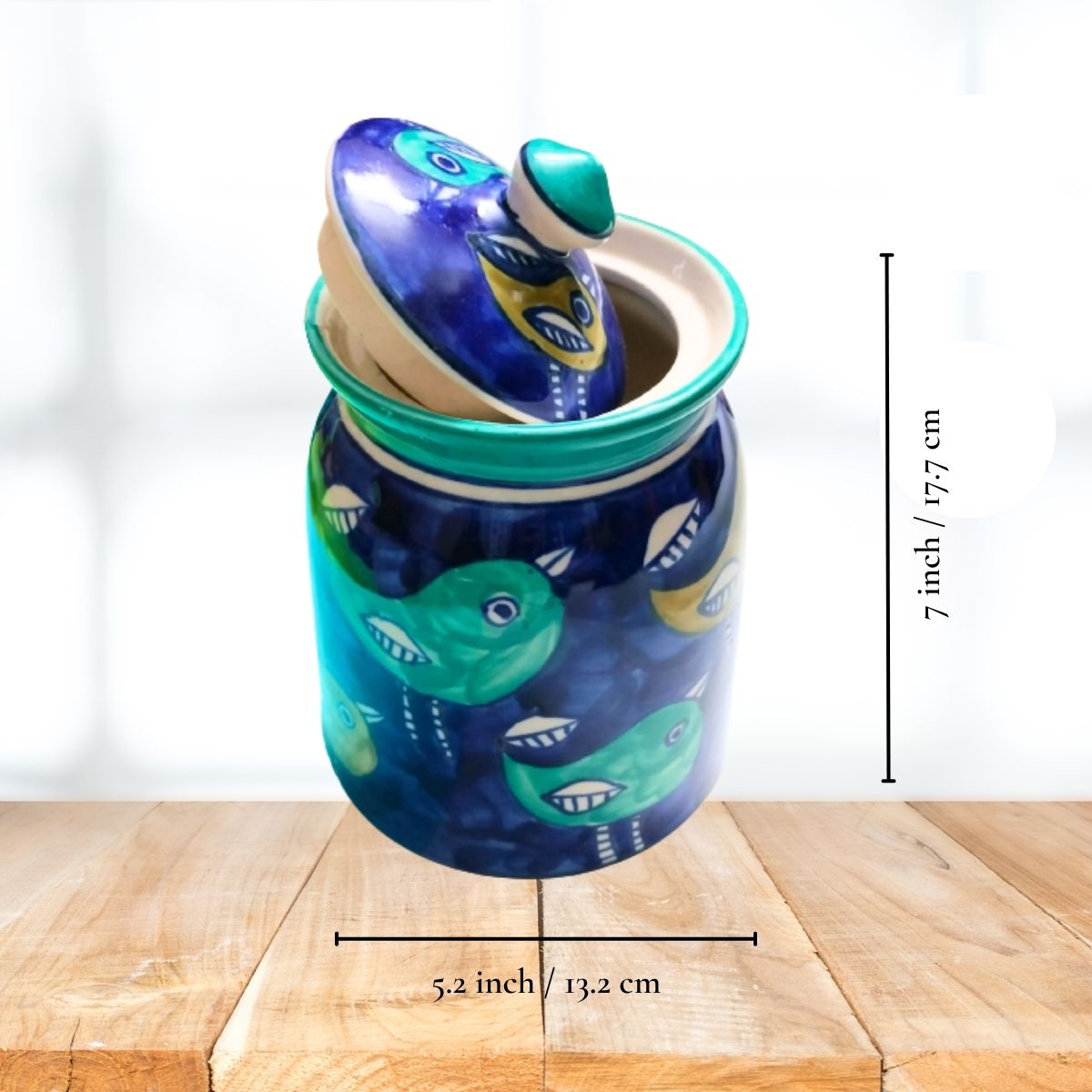 Bird Painted Jar / Barni | 1500 ML