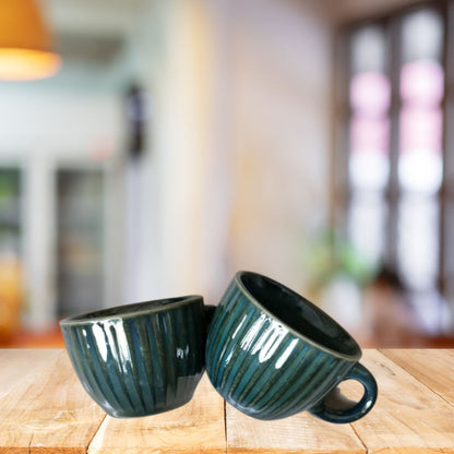 Sacramento Lush Green Cups Set of 4