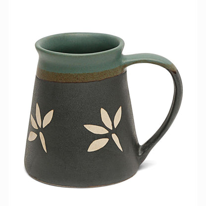 Black with Teal Blue Lining Coffee Mug | 230 ML